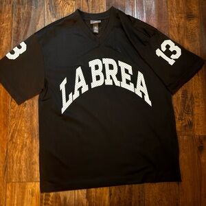 Black Jersey with White Accents